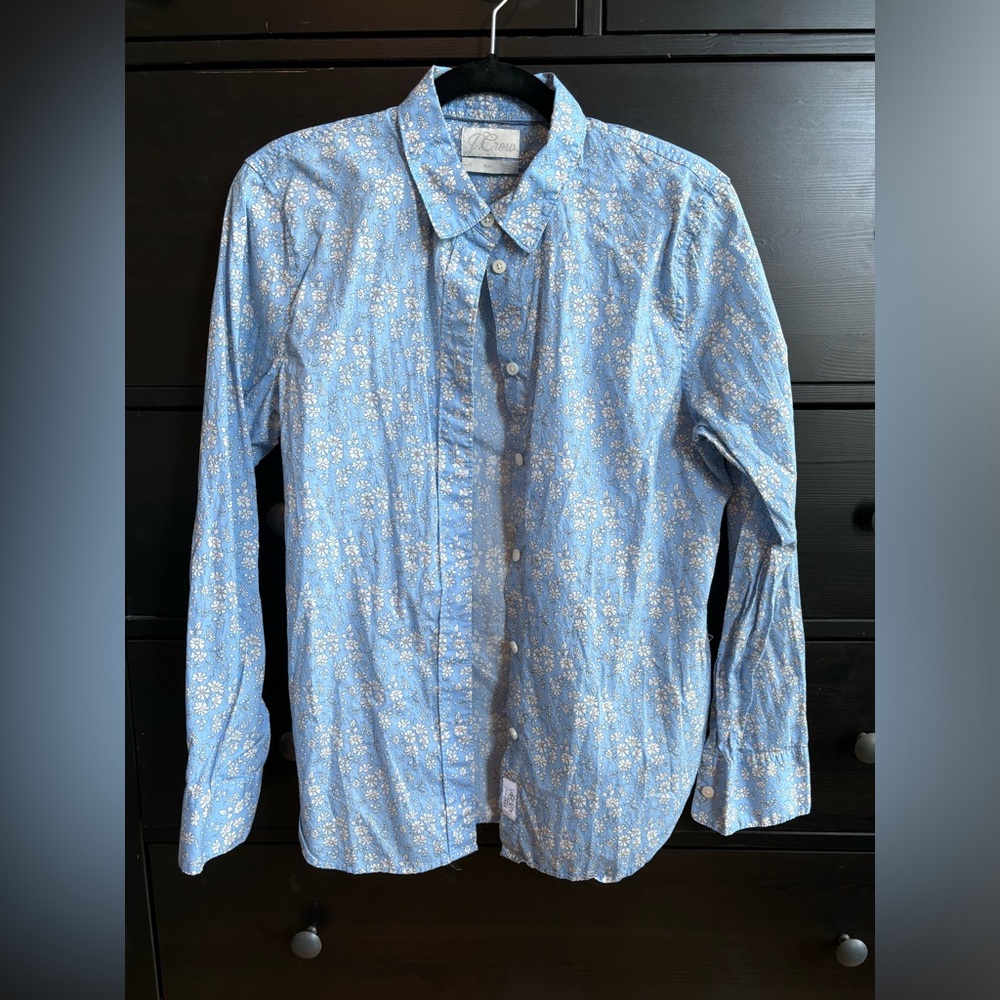 J. Crew Liberty Fabrics Button Down, Size 10